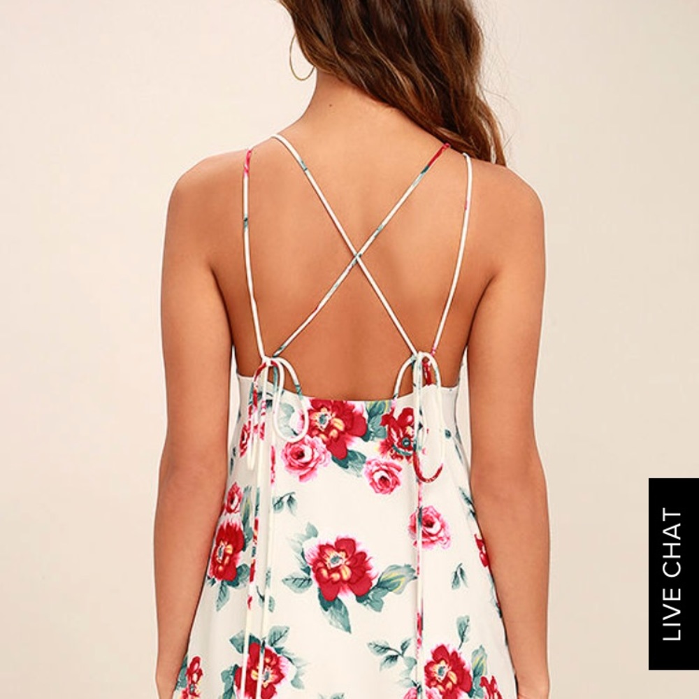 Floral shift dress